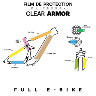 Kit protection cadre universel full E-BIKE