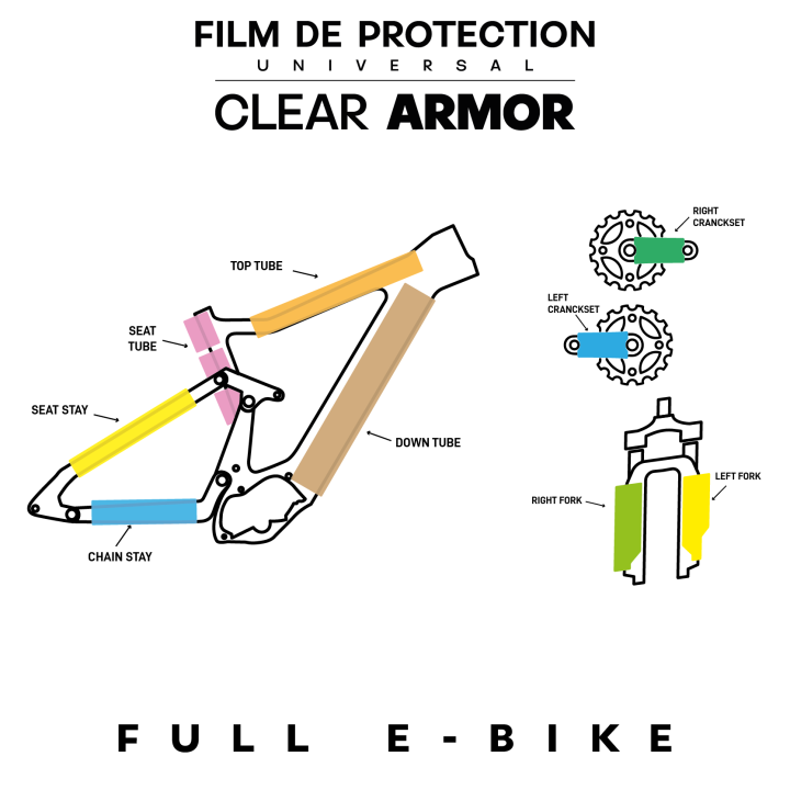 Kit protection cadre universel full E-BIKE