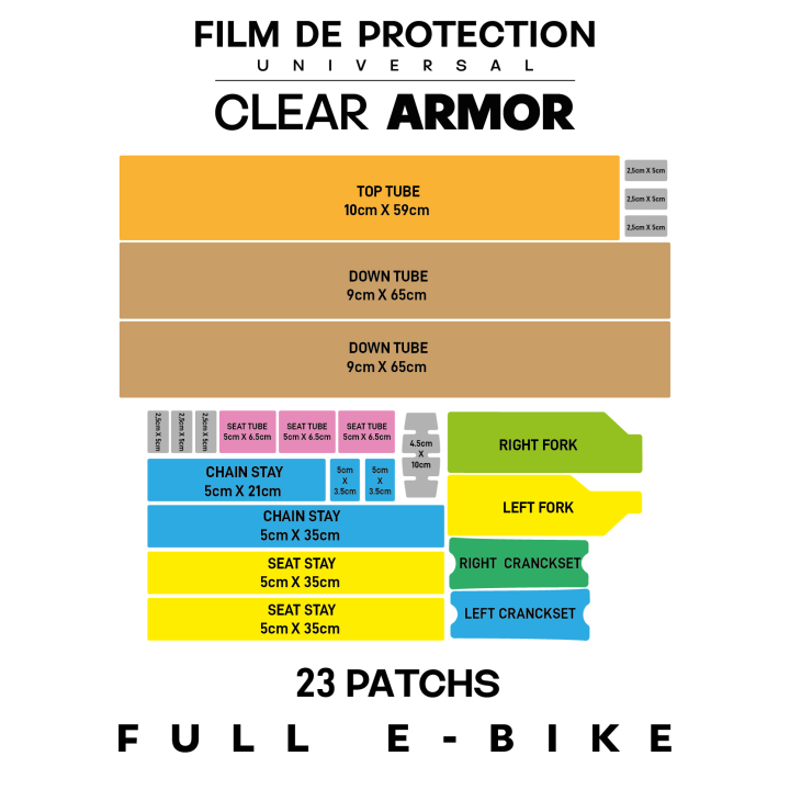 Kit protection cadre universel full E-BIKE